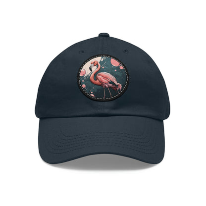 Flamingo Hat with Leather Patch